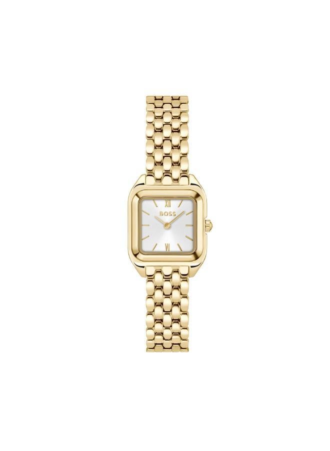 بوس ساعة كوارتز بعقارب وسوار من الفولاذ المقاوم للصدأ - Image 1